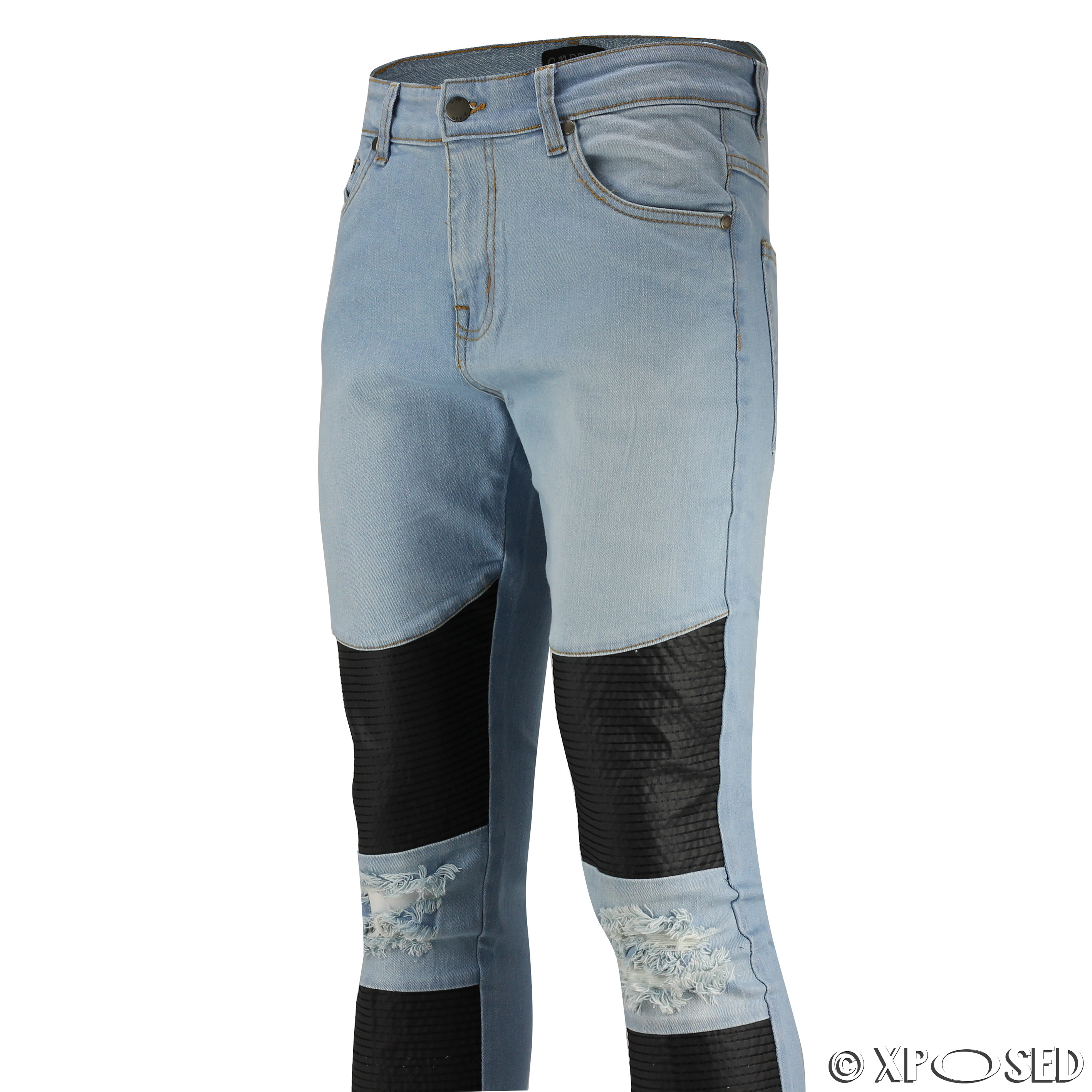 leather skinny jeans mens